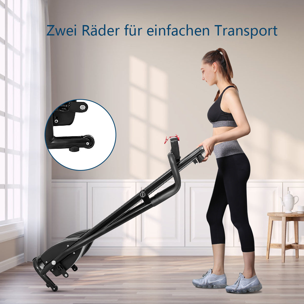 Coast Tapis de course électrique pliable Home Trainer Rollbar Fitness Device LCD Display
