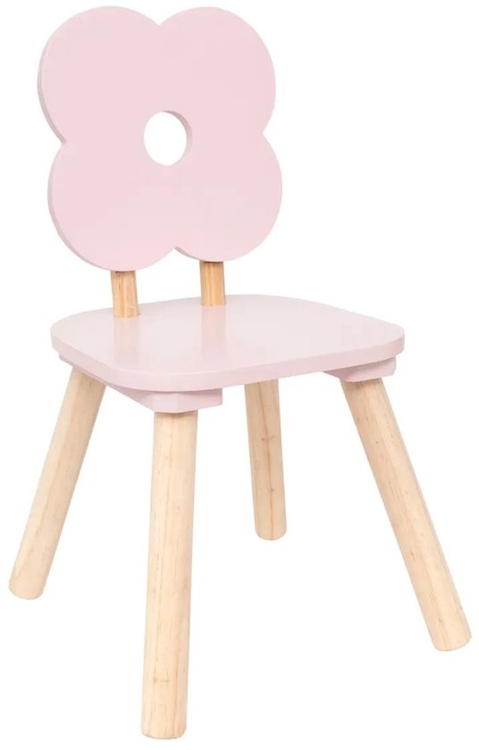 Chaise haute Atmosphera Kids « Fleur » - 27 x 27 x 48 cm - Rose