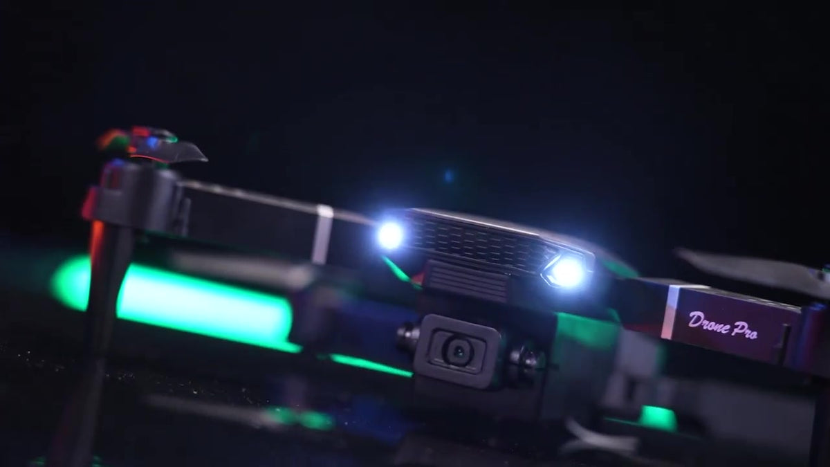 Drone jouet FACEGLE E88 - Quadricoptère pliable - Double caméra haute définition