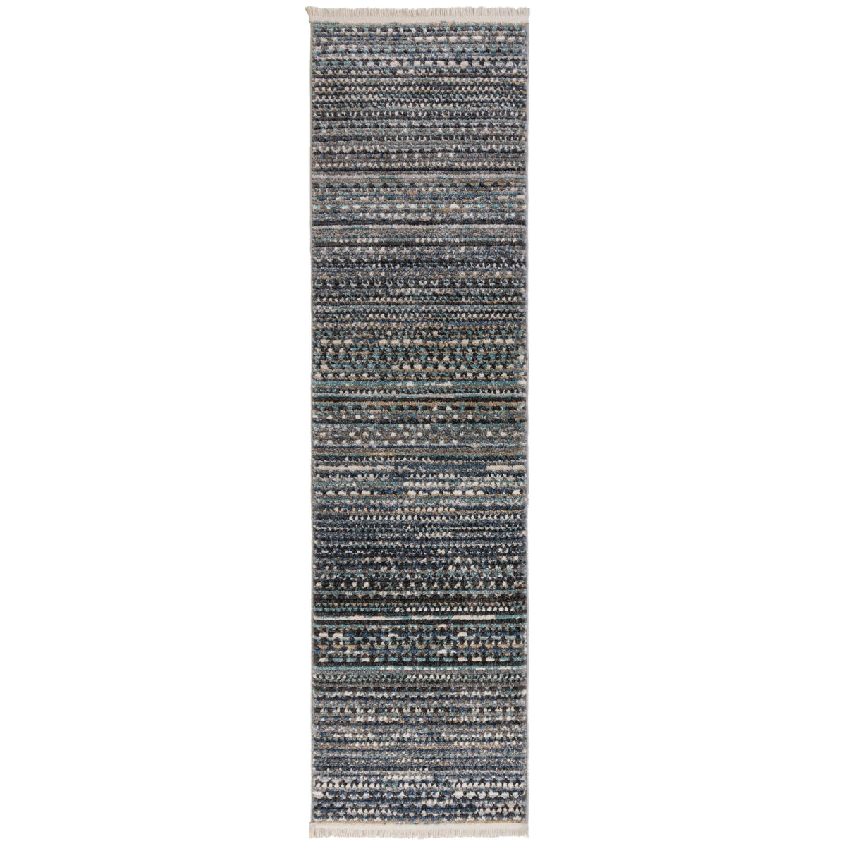 Tapis Flair Rugs Camino Gangloper - 66 x 300 cm - Motif vintage - Bleu
