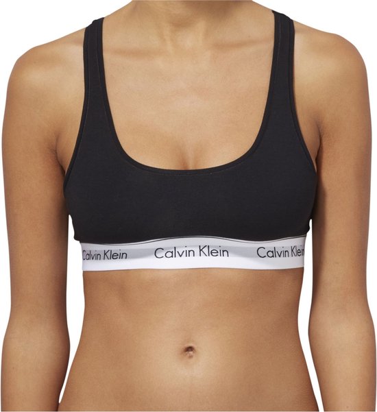 Haut Calvin Klein Modern Cotton pour femme - Noir - Taille M