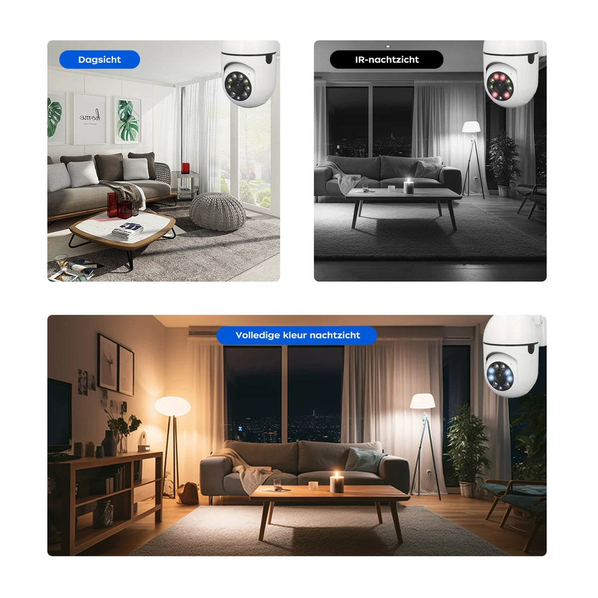 Caméra d'extérieur JOOAN A2R-U - 1080p - Wi-Fi 2,4 GHz - Blanche