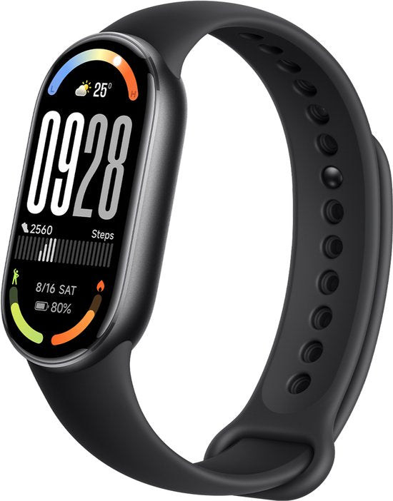 Xiaomi Smart Band 10 - Écran AMOLED de 1,72 pouces - Plus de 150 modes sportifs - Autonomie de 21 jours - Noir