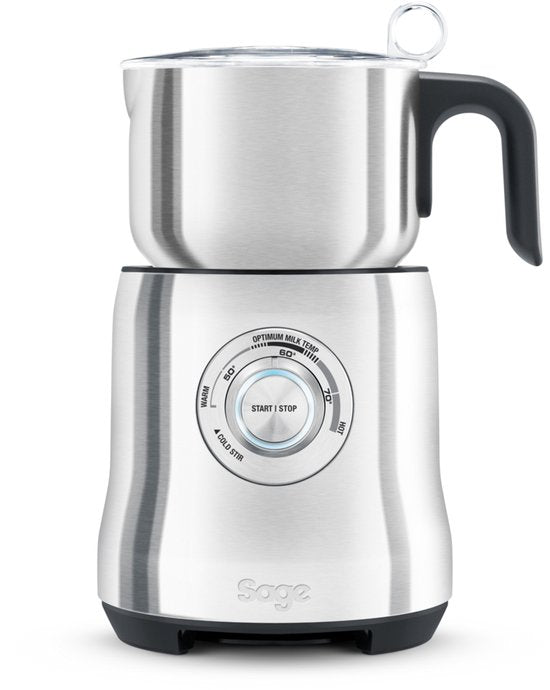 Sage SMF600BSS « The Milk Café » en acier inoxydable brossé - Mousseur à lait électrique - Mousse chaude et froide