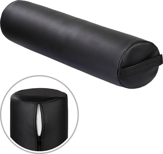 tectake - coussins de massage - set de rouleaux de support - couleur noir - 404370
