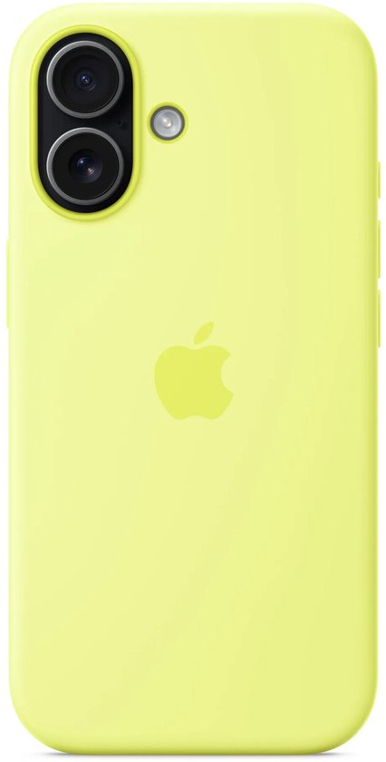 Coque en silicone avec MagSafe pour iPhone 17 - Jaune fluo
