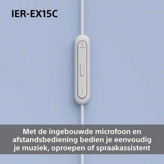 Sony IER-EX15C – Écouteurs intra-auriculaires USB-C avec microphone - Bleu