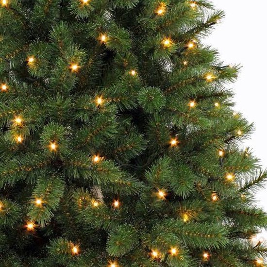 Triumph Tree Bristlecone Artificial Christmas Tree with LED Lights - H185 x Ø119 cm - Dark Green (vert foncé)