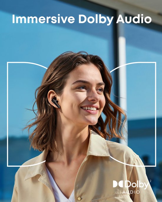 Soundcore Liberty 5 by Anker - Écouteurs sans fil avec réduction de bruit - Réduction des voix 2 fois plus efficace - Réduction de bruit adaptative en temps réel - Recharge rapide - Dolby Audio - Conversations claires grâce à 6 microphones et à l'IA - Lon