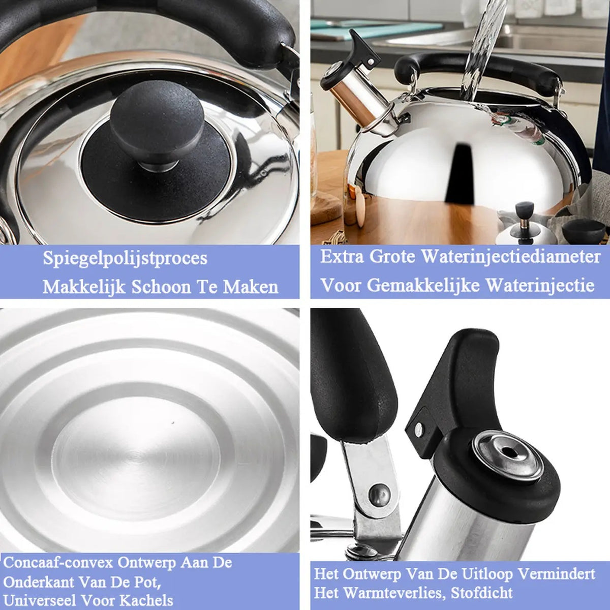 Bouilloire Maxcook MS004Y - Acier inoxydable 304 - 4 L
