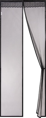 O'DADDY® Rideau de porte - Rideau anti-mouches - magnétique - moustiquaire de porte de luxe 100 x 230 cm - Noir Hor - Rideaux à cornes - Porte à cornes