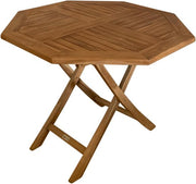 Table de jardin octogonale AXI Sana en teck – 100 x 100 x 75 cm – Pliable – Table pliante octogonale – Table de jardin en bois – Marron – Pour 4 personnes – Pour le jardin, la terrasse et le balcon