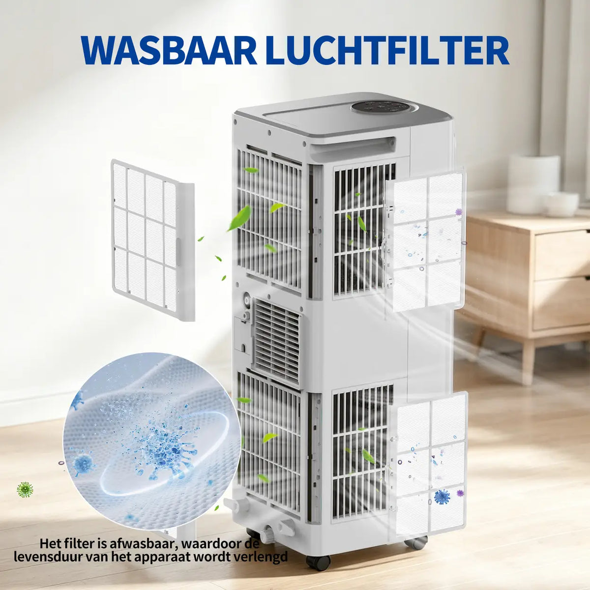 Climatiseur mobile ELECCI 9 000 BTU avec télécommande et minuterie