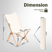 Chaises de camping Coast - Lot de 2 - Beige - 51x72.5x92.5cm